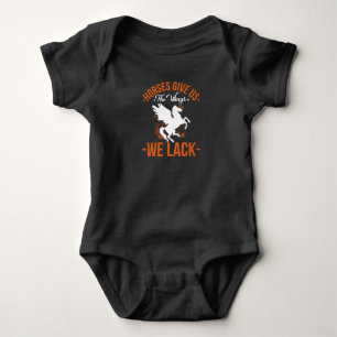 Pferde Geben Sie uns Wings, die es uns nicht gibt Baby Strampler