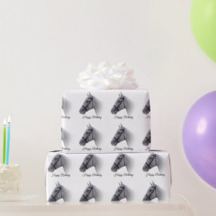 Pferde Geburtstag Geschenkpapier
