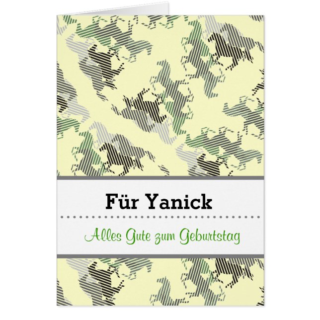 Pferde Geburtstagskarte (Vorne)