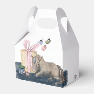 Pferde- Geschenkbox- Weihnachtsmotiv mit Pferd Geschenkschachtel