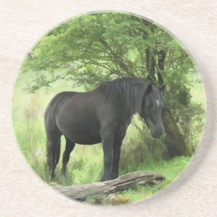 PFERDE GETRÄNKEUNTERSETZER