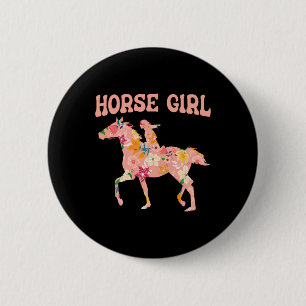Pferde Girl - Reiten Reiten Reiten Pferde H Button
