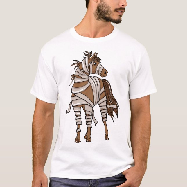 Pferde Halloween T-Shirt (Vorderseite)