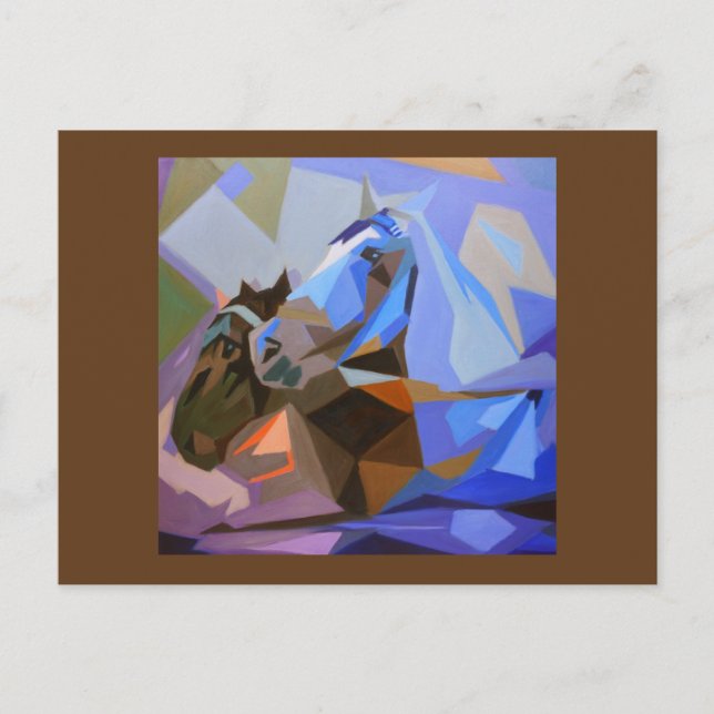 Pferde II Postkarte (Vorderseite)