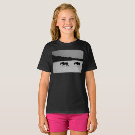 Pferde im Schneebereich T-Shirt