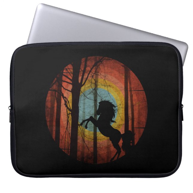 PFERDE IM WALD LAPTOPSCHUTZHÜLLE (Vorderseite)