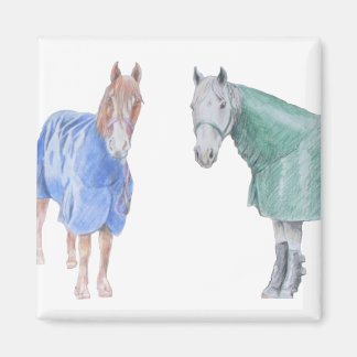 Pferde in Rugs Magnet