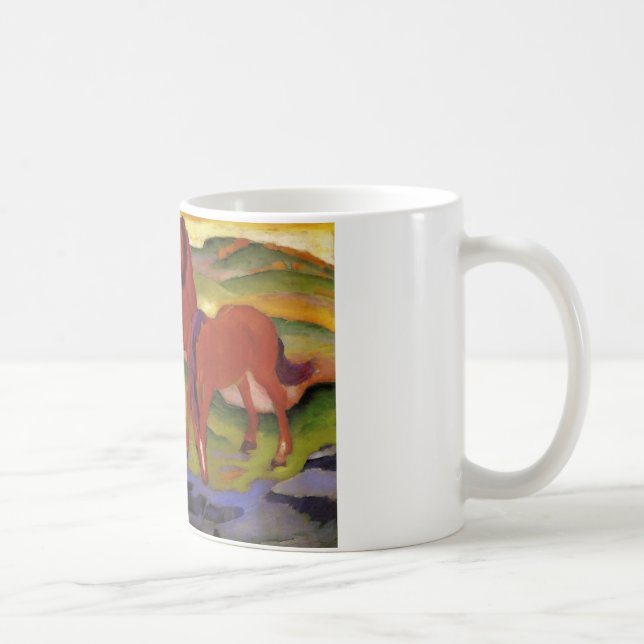 Pferde IV (die roten Pferde) durch Franz Marc Kaffeetasse (Rechts)