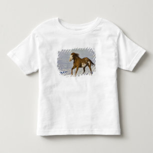 Pferde laufen im Schnee Kleinkind T-shirt
