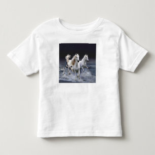 Pferde laufen Kissen Kleinkind T-shirt