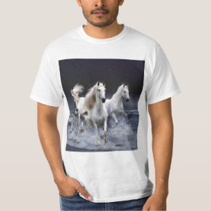 Pferde laufen Kissen T-Shirt