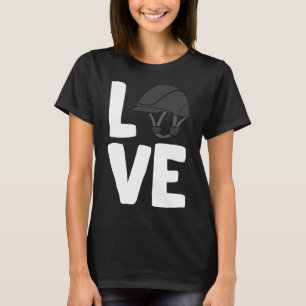 Pferde Liebe Reitstall Helm I Liebe Reitstall T-Shirt