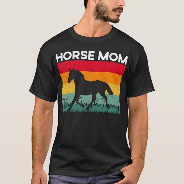 Pferde Momhey Neigh Ich bezahle Mädchen T-Shirt (Vorderseite)