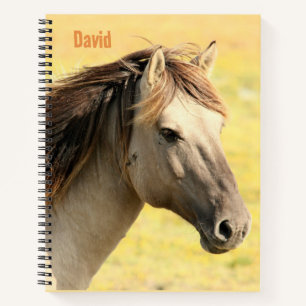 Pferde Motiv Notizbuch personalisiert Schule