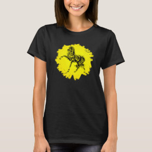 Pferde Motiv Pferd Elegante Mähne Tiere Bunt H T-Shirt