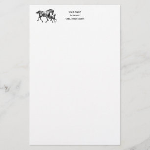 Pferde Mutter Foal Schreibpapier Briefpapier