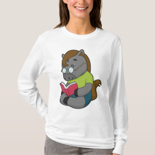 Pferde-Nerd-Brille T-Shirt