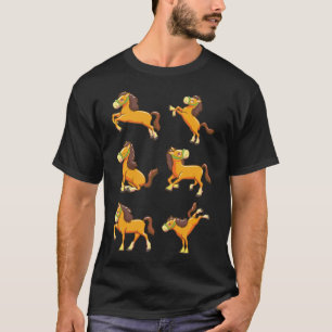 Pferde niedliches Reitgeschenk Idee lustiges Pony T-Shirt