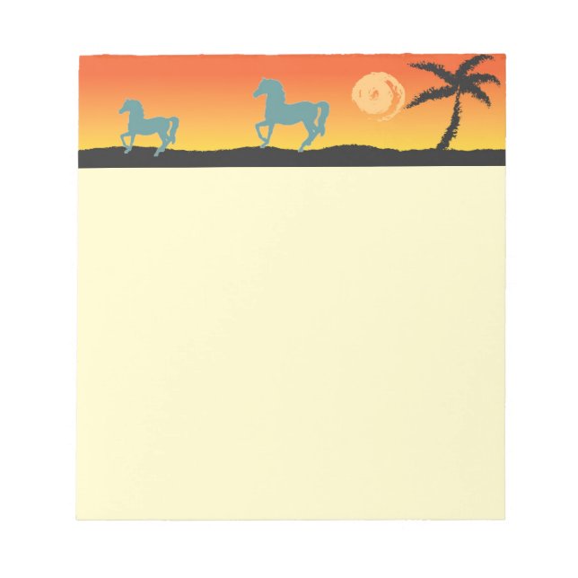 Pferde NotePad Notizblock (Vorderseite)