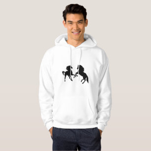 Pferde Paar Familien Hoodie