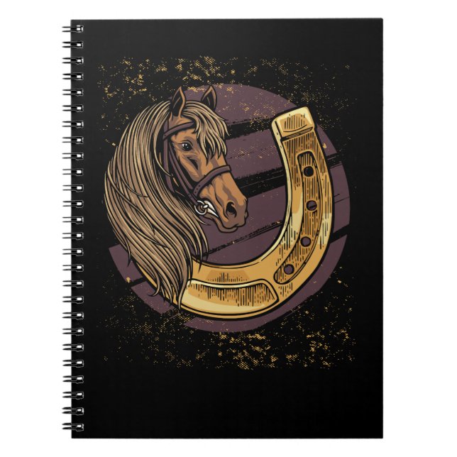 Pferde Pferdereiter Notizblock (Vorderseite)