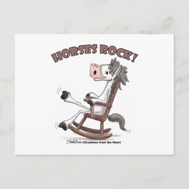 Pferde Rock! Postkarte (Vorderseite)