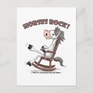 Pferde Rock! Postkarte
