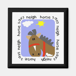 Pferde sagt Neigh Tshirts und Geschenke Magnet