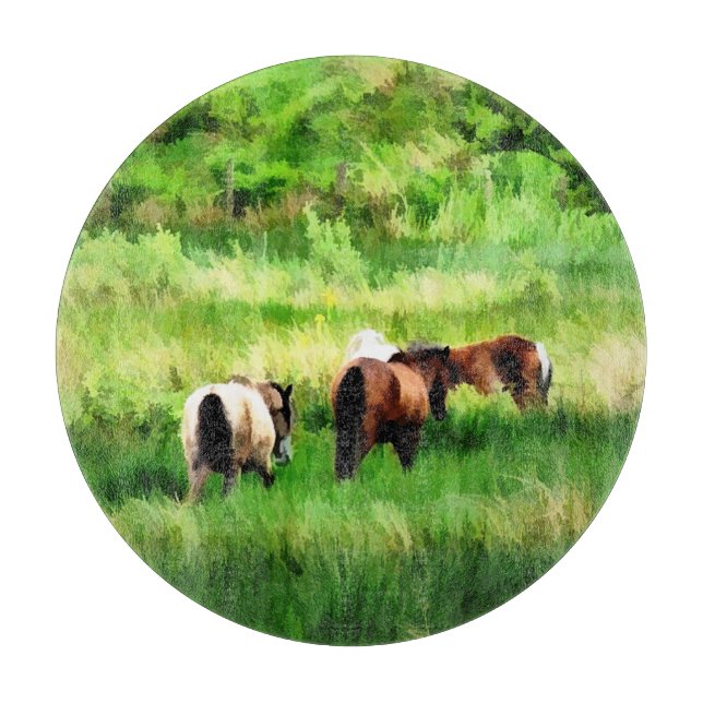 PFERDE SCHNEIDEBRETT (Vorderseite)