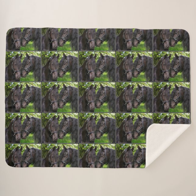Pferde Sherpadecke (Vorderseite (Horizontal))