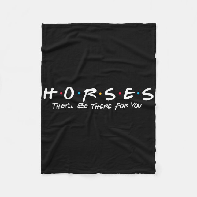 Pferde Sie sind für Sie da - Pferd oder Pferd R Fleecedecke (Vorderseite)