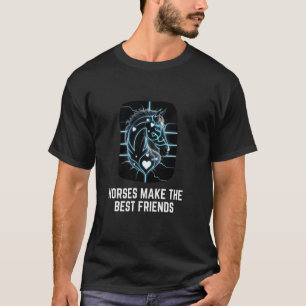 Pferde sind die besten Freunde Pferdeliebhaber Lus T-Shirt