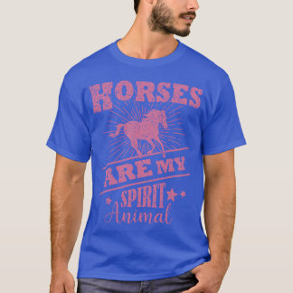 Pferde sind mein Geist Tier Reitpferd Geschenk Pfe T-Shirt