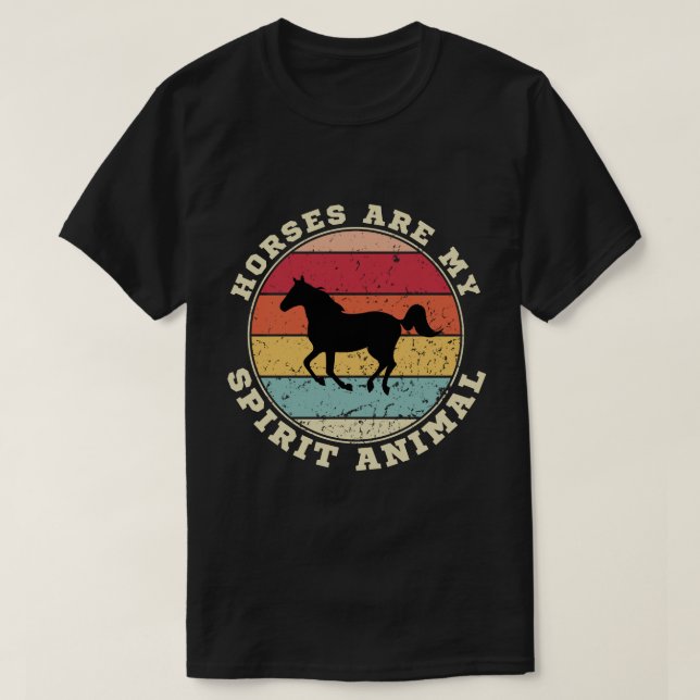 Pferde sind mein geistiger tierischer T - Shirt (Design vorne)