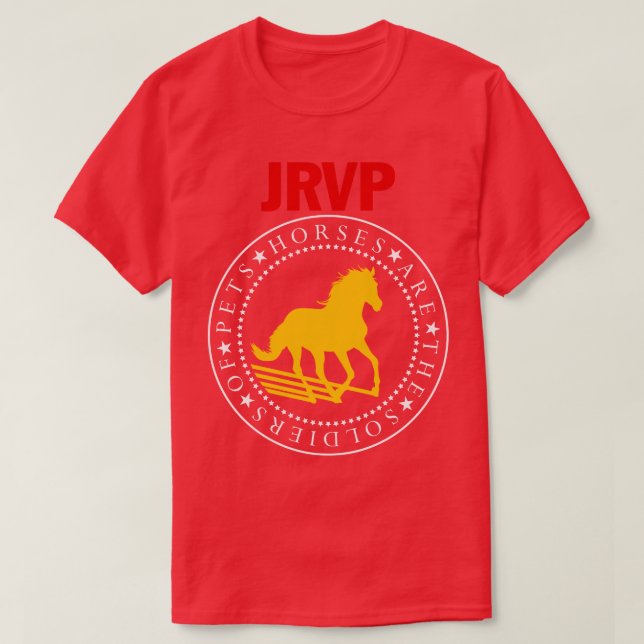 Pferde sind Soldaten T-Shirt (Design vorne)