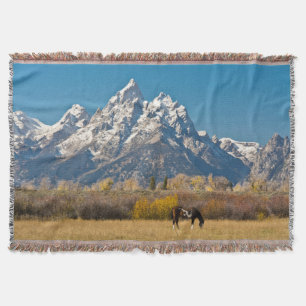 Pferde und Grand Tetons, Elchkopfranke Decke