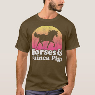 Pferde und Guinea Guinea Schweine oder Girls T-Shirt