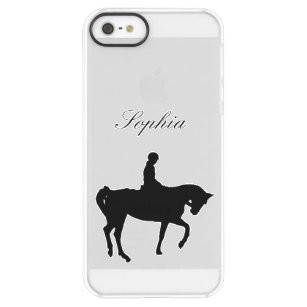 Pferde- und Reiter-Silhouette Permafrost® iPhone SE/5/5s Hülle