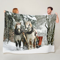 PFERDE UND SCHNEE IM SCHNEE