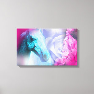 Pferde verleihen uns die Flügel, die uns fehlen Leinwanddruck