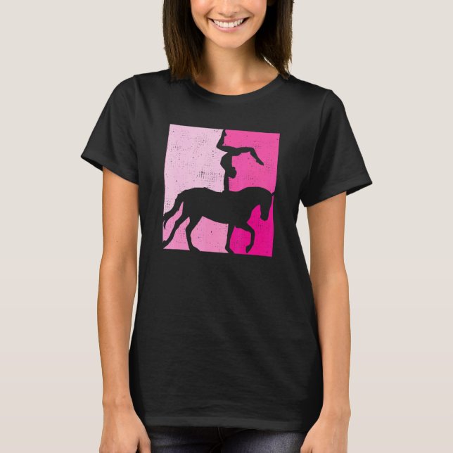 Pferde Voltigierpferde T-Shirt (Vorderseite)