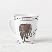 Pferde von figdewdrop Kleine Latte-Tasse