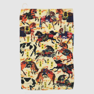 Pferde von Utagawa Kuniyoshi Golfhandtuch