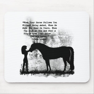 Pferde werden Sie geliebt Mousepad
