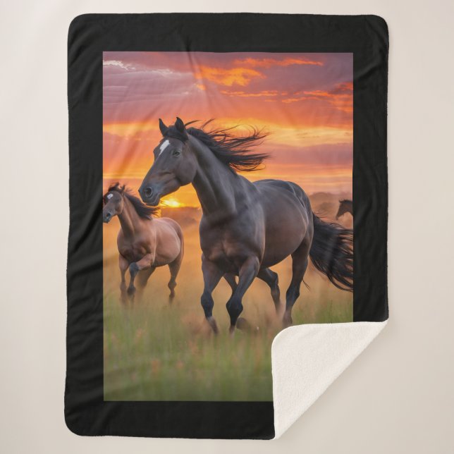 Pferde - Wildpferde Sherpadecke (Vorderseite)