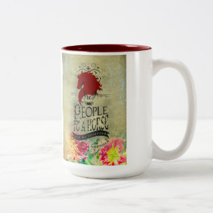 Pferdeangebot - Kaffee, Tee-Tasse, Cup Zweifarbige Tasse