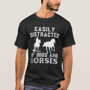 Pferdeangebot leicht von Hunden und Pferden abgele T-Shirt