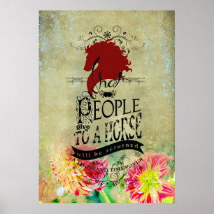 Pferdeangebot - Plakat