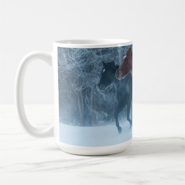 Pferdeantrieb Kaffeetasse (Links)