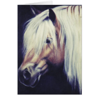 Pferdeartige Karte "Haflinger Ponys"